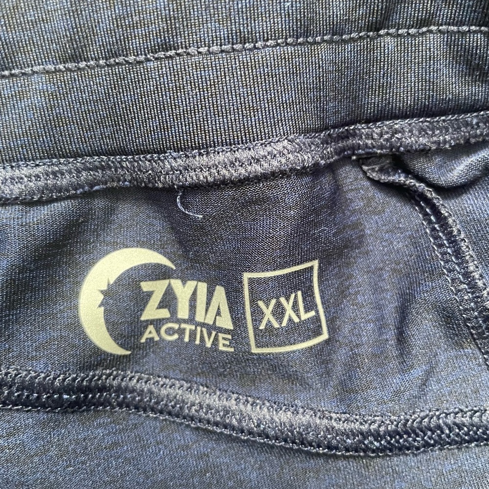 Zyia Women's Cozy Joggers Athletic Comfort Pants Navy Blue, Size XXL - Picture 6 of 6